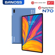 【2024 TOP9】BANOSS N70 Tablet PC 10.1 Inches Android 11 5G WiFi 8800mAh Dual SIM 4G Gaming Online Classroom Meeting for Students 6GB 8GB 10GB RAM 128GB 256GB 512GB ROM