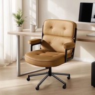 櫻桃傢俱 - 房間電腦辦公椅轉椅真皮靠背椅
