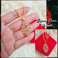 10k Gold Jewelry Necklace ( UNISEX NECKLACE) Bismark Chain and Japan Chain
