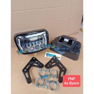 NEW LAMPU DEPAN HEADLAMP DAYMAKER RX KING PNP SHOCK BYSON SET BREKET HITAM LET"S ORDER & PROCESSED I
