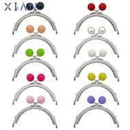 XIANSTORE Purse Frame Kiss Clasp, Bag Hardware Metal Purse Clasp Frame, Mini Candy Color Purse Frame