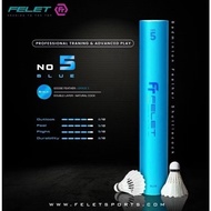 FELET SHUTTLECOCK NO4/NO5/2002/GOLD Badminton Shuttlecock ( 100% ORIGINAL )