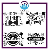 CUSTOMIZED BALLOON STICKER - HAPPY FATHERS DAY WORD A4 . A5 SIZE ( 1 PCS)