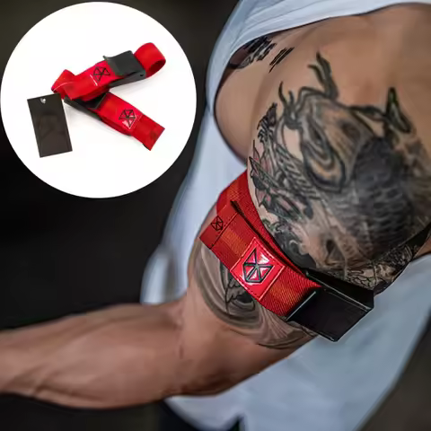 2 Pcs Elastic BFR Occlusion Bands Men & Women Rigid Blood Flow Restriction Training Bands for Gym Wo