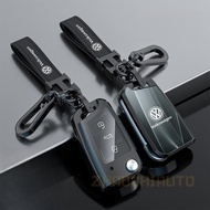 Zinc Alloy Car Key Case Cover For Volkswagen Lavida Polo Tiguan l Discovery Song Test Yue X Range Ro