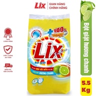 Bột giặt LIX extra hương chanh 5.5kg hương nước hoa 55kg