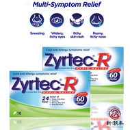 2 Boxes Zyrtec-R Film-Coated Tablet 10mg Rapid Relief Runny Nose 10 tablets