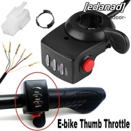 EDANAD E-bike Thumb Throttle Accessories Scooter Motorbike Refitting Parts Battery Level Display