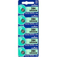 (SG Seller) Murata 394 SR936SW Silver Oxide Watch Button Cell (Pack of 5 Batteries) Sony Japanese Wa