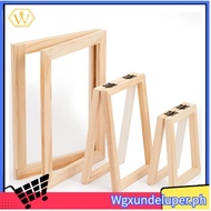 【W】3 Pieces Paper Making Wooden Paper Making Mould Papermaking Screen Kit 3 Size Frame for DIY Paper