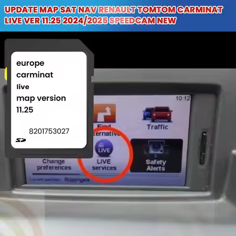 UPDATE MAP SAT NAV RENAULT TOMTOM CARMINAT LIVE ver 11.25 2024/2025 SPEEDCAM NEW