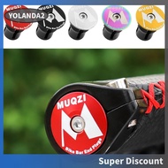 [yolanda2.sg] 2pcs Grips Bar End Stoppers Handle Bar Plugs Cover for Mountain Road Bike