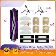 17 Pcs for  S8 Plus / Obode A8 Plus / ETA  PRO 6241 / CLIEN T24 / ThinkAir RV50 Pro Sweeper Roller S