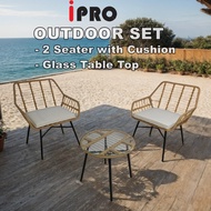 IPRO Outdoor Chair and Table set Balcony Garden Chair and Table Set Meja Kerusi Outdoor Furniture Ke