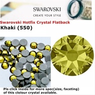 Hotfix Crystal Swarovski Elements Batu Tampal/Iron on Crystal (Khaki 550)