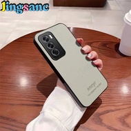 Jingsanc Cho Oppo RENO 12 5G vỏ điện thoại da Retro Da Vỏ Máy Ảnh Bảo Vệ Kinh Doanh bo góc vỏ lưng c