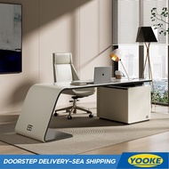 Rock Desk Luxury Board Desk Italian Minimalist Office Table Modern Home Study Table AK5E