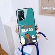 Softglass Kaca Tali For OPPO A16 [KT 07] | Case Lucu | Case A16 | Casing Hp A16 | Casing Hp A16 | Ke