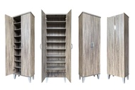 Furniture Living Tall Shoe Cabinet (Sonoma Oak)