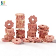 100Pcs Aromatic Scent Cedar Ring Set for Clothes Storage Floral Shape Cedar Block SHOPSBC8396