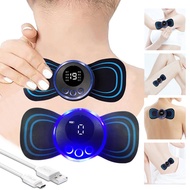 Mini Electric Neck Massager EMS low frequency Pulse stimulant shoulder sticker Portable Electric Pul