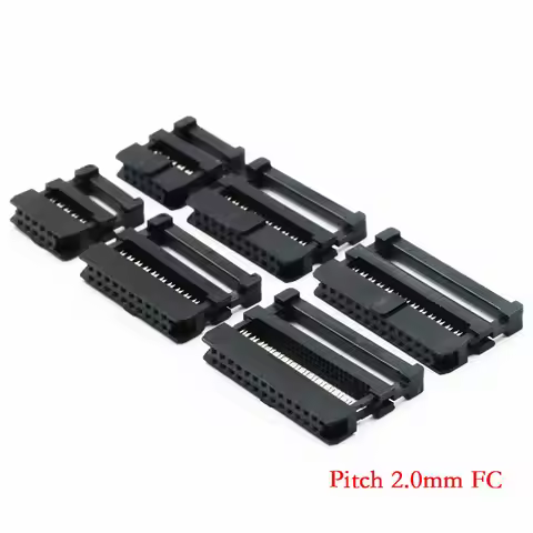 10PCS 2.0MM Pitch 6 Position 8 10 12 14 16 18 20 24 26 30 34 40 50Pin Female IDC Socket IDC Connecto