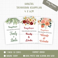 Hangtag souvenir tasyakuran syukuran kehamilan 4 bulan 7 bulan custom