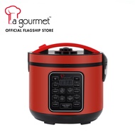 La Gourmet 1.5L (8-Cup) / 4L Healthy Rice Cooker Red