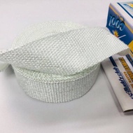 [ READY STOCK ] BUDDY CLUB  Super Cool exhaust thermal thermo wrap  White  color 10 meter * 2'' * 2m