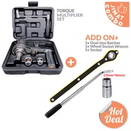MHT-16 TORQUE MULTIPLIER SOCKET WRENCH SET LUG NUT LABOR SAVING WRENCH WITH 3PCS SOCKET 17MM 19MM 21