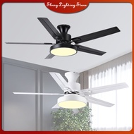 【Shrry Lighting】DC Motor Ceiling Fan With Light Iron Fan Blades Living Room 42"52" Ceiling Fan
