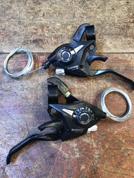 Cặp Tay Đề Tay Bấm Xả Xe Đạp Shimano 3x7/ 3x8 speed