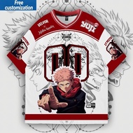 VELVOR PREMIUM OVERSIZE ANIME JERSEY CHILDREN Jersey JUJUTSU KAISEN 00 SERIES NUMBER JERSEY FULL Jer