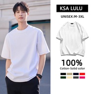 COD100% Cotton Short Sleeve Oversize Unisex Tshirt Plus Size man Tees Baggy Men Cartoon Baju lelaki 