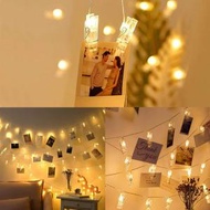 日本熱銷 - LED暖光照片夾子 20粒LED相片夾裝飾燈串 求婚 浪漫 裝飾擺設