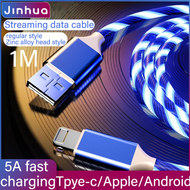 JinHua Glowing Lightning Cable Mobile Charging Cables LED light 12 Pro Max 12 mini IOS Android Micro Type C Fast USB Charger for SAMSUNG S23 S22 Xiaomi Poco X3 NFC, Realme 6 Pro, Redmi Note 9, Huawei nova 7 Samsung A71 A50 Poco M3 X3 NFC F2 Mi 11 9