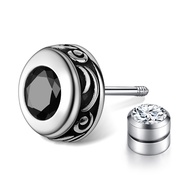 GIUMKA 925 Silver Jewelry Boy Earrings Birthday Gift MFS07082 Totem Buckle Series