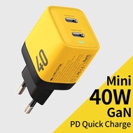 40 WATT WESJOME WPU128 ADAPTOR 40W CHARGER HEAD/ FAST CHARGING 2 TYPES C