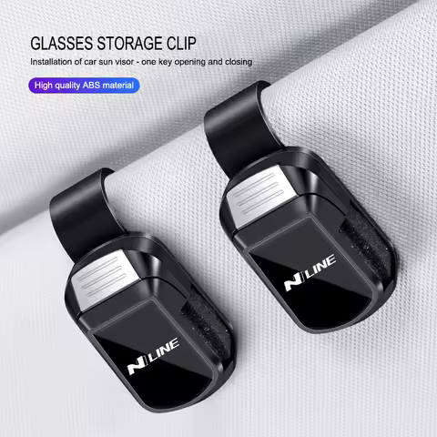 Car Glasses Storage Clip Sun Visor Sunglasses Holder For Hyundai Palisade Bayon Tucson Inster NEXO C