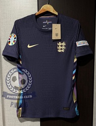 New!! เสื้อฟุตบอลทีมชาติ อังกฤษ Away ชุดเยือน ยูโร 2024 เกรดนักเตะ [ PLAYER ] เสื้อเปล่าพร้อม อาร์มย