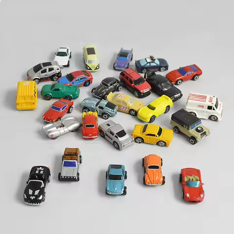 10pcs N Scale 1:150 Diorama Plastic Car Toys Model Miniature Metal Vehicle Architecture Birthday Gif