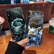 Digimon Pikachu Tempered Glass Case vivo s1 pro X70 V11i V15 V20 Y15 Y17 Y20 Y50 Y72 Premium Glass Case