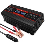 3000W Power Inverter Car Solar Inverter DC 12V/24V/48V/60V to AC 220V LED Intelligent Digital Displa