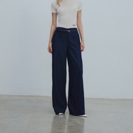 Mia Pants (low waist)-Dark low-waist Jeans Wide-Leg Style