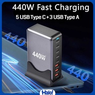 Taffware Desktop Charger Fast Charging Multi Port USB Type C GaN3 440W - YMX-440W