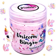 Fonfleurs Slimes 🇸🇬 Unicorn Iridescent Bingsu Pink Purple Floral Soft Plastic Beads Kids Toys 4oz Children Gift Set