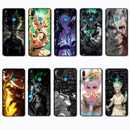 Huawei Mate 10 20 Pro Nova 7 P10 P20 Y5P Y8P dr stone Soft black TPU color phone case