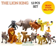 DISNEY THE LION KING FIGURE 12 PCS SET SIMBA LION ANIMAL FIGURINE ANIMAL TOY SET AS CAKE TOPPER TOYS
