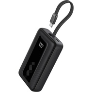 Anker Zolo Power Bank, 10,000mAh 30W Portable Charger with Built-in USB-C Cable (A1688)