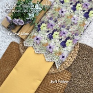 COMBO KYOTO ASHLEY PLAIN ENGLISH COTTON EMBROIDERY SULAM I KAIN ELA I KAIN PASANG by inspirasi amira